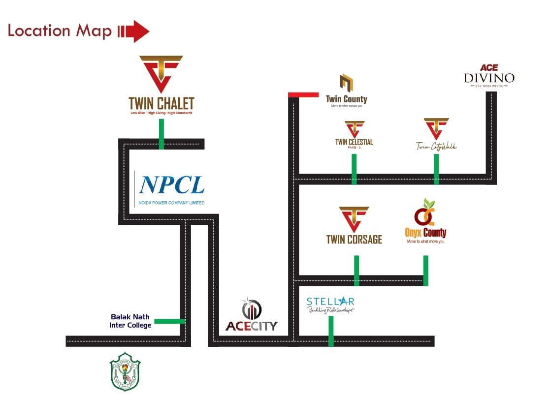 Twin chalet Phase 3 location map